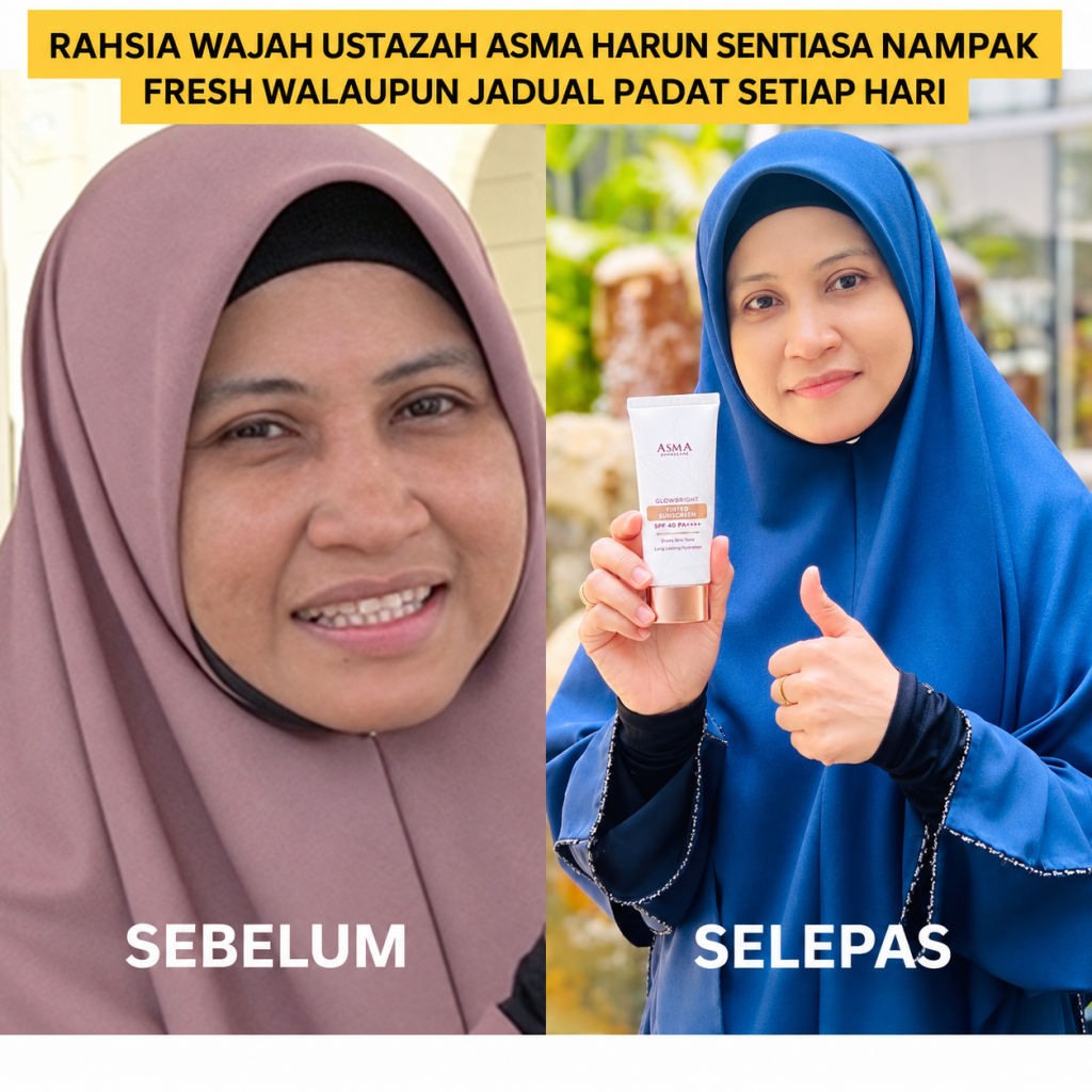 ustazah asma glowbright transformation